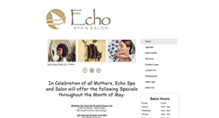 Desktop Screenshot of echospaandsalon.com